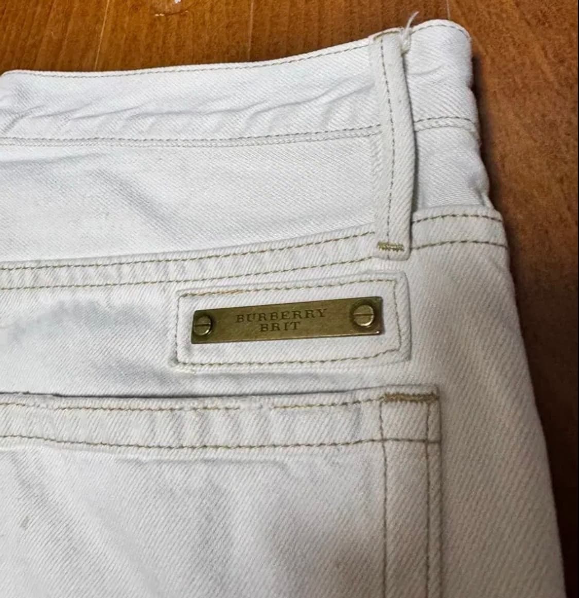 00s 버버리 스테드맨 진 화이트 30 상품이미지5