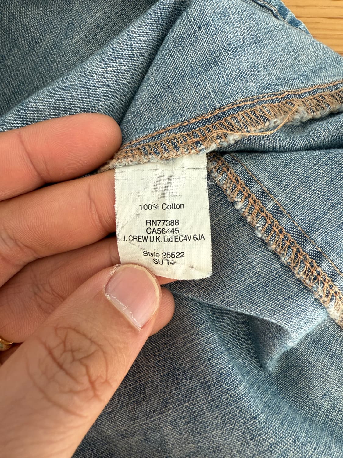 제이크루(J.CREW) 웨스턴 셔츠 28,000원 - 실측: 총기장67  상품이미지8