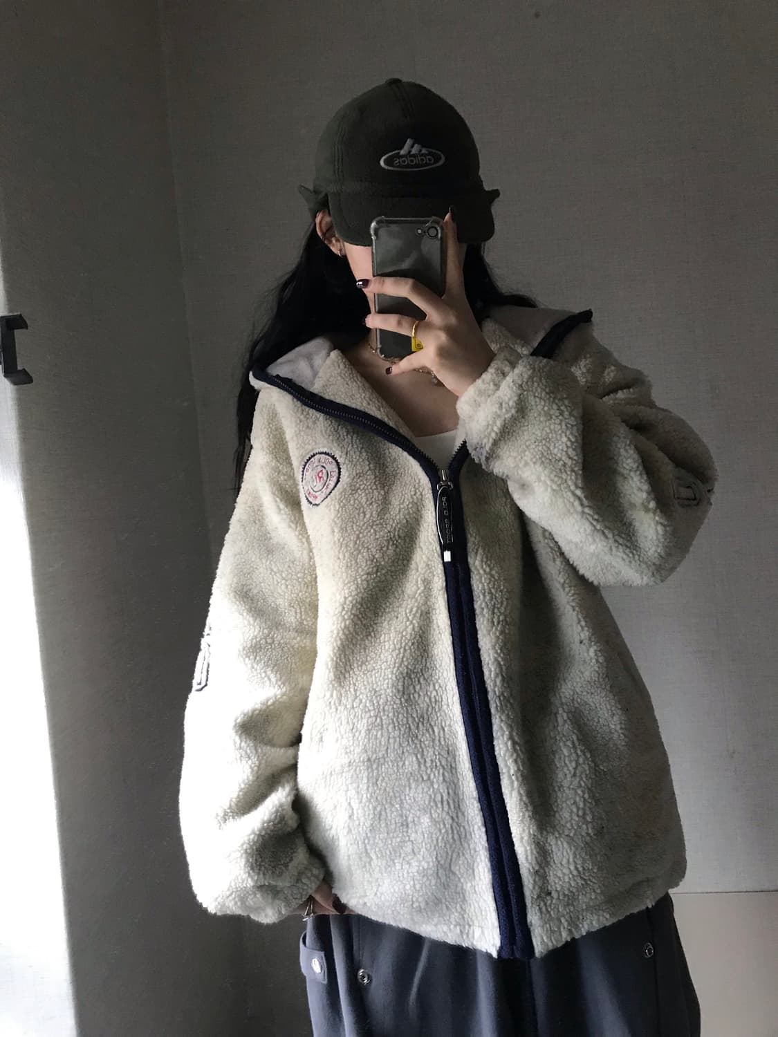 폴로 빅로고 누빔 후리스 상품이미지1