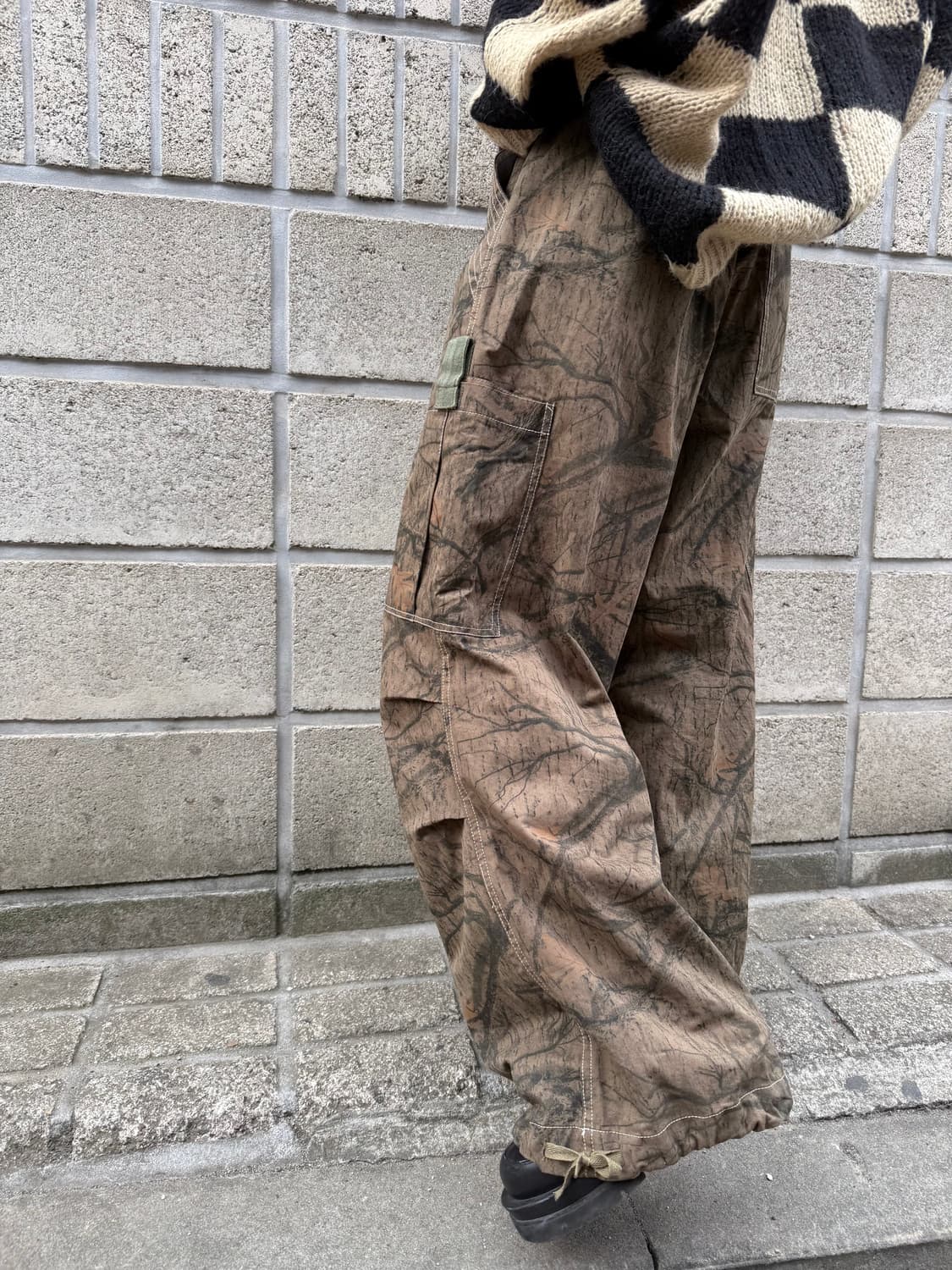 리얼트리 패턴 오버핏 와이드 카고팬츠 상품이미지5