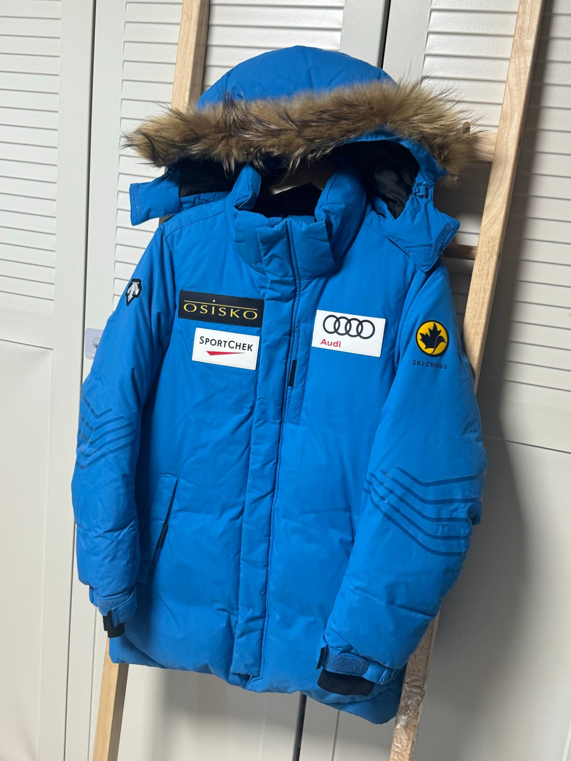 데상트 아우디 블루 패딩 자켓 새상품급 상품이미지1