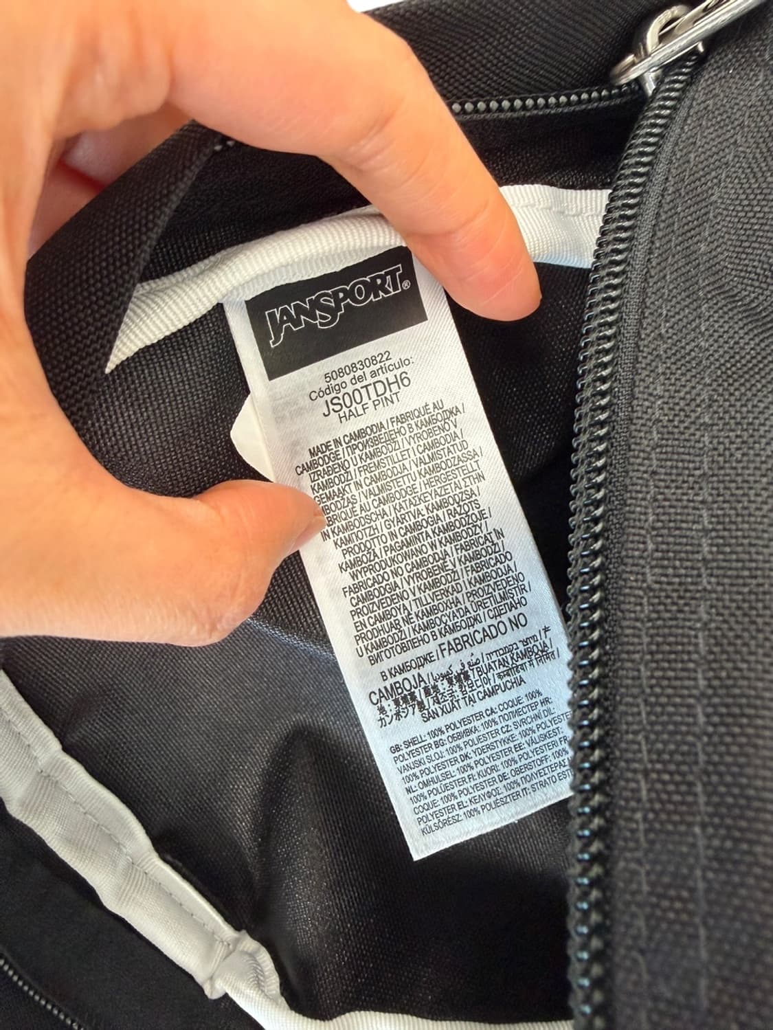 잔스포츠 미니 백팩 가방  블랙 상품이미지9