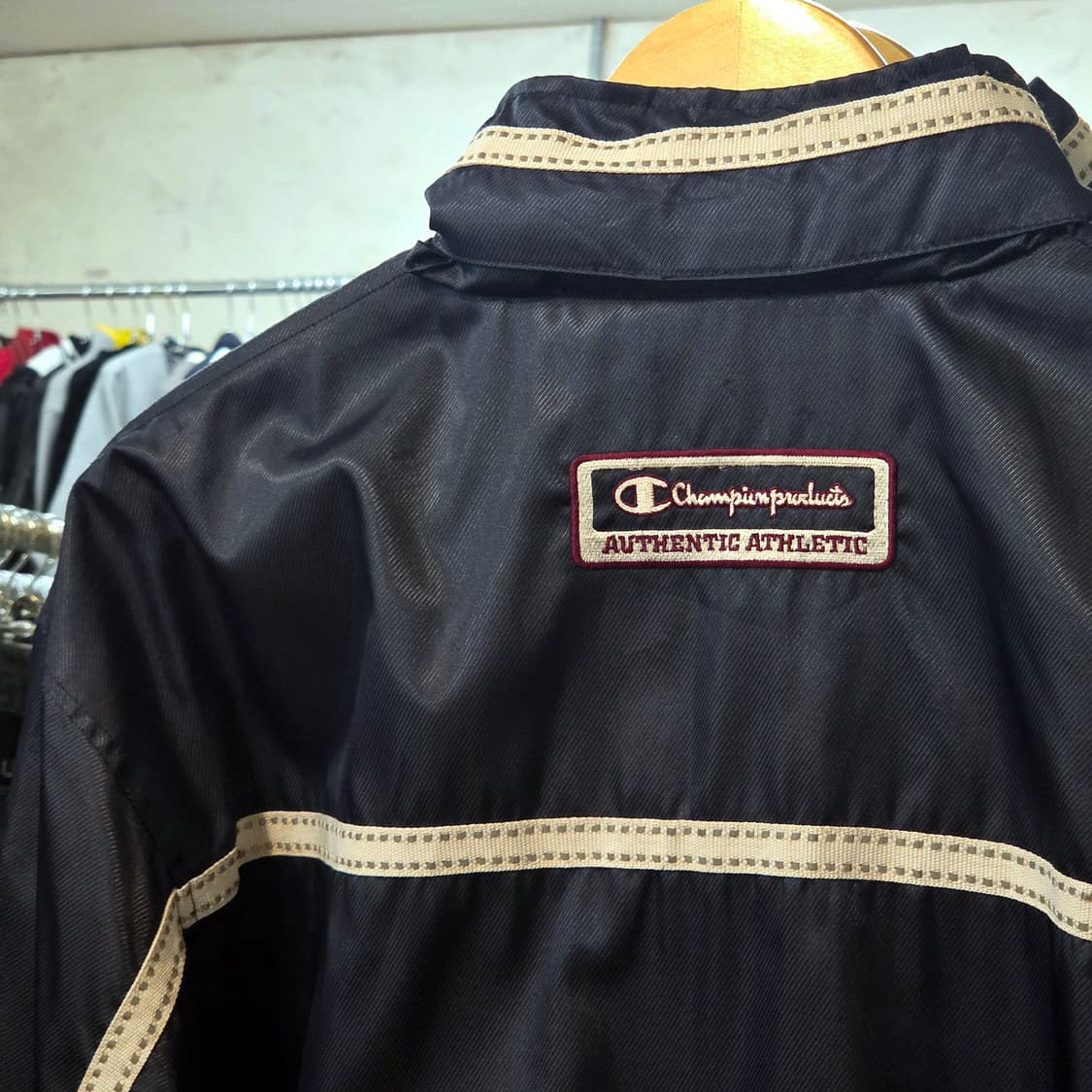 JPN 챔피온 네비이 사이드 라인 바람막이 자켓 상품이미지8