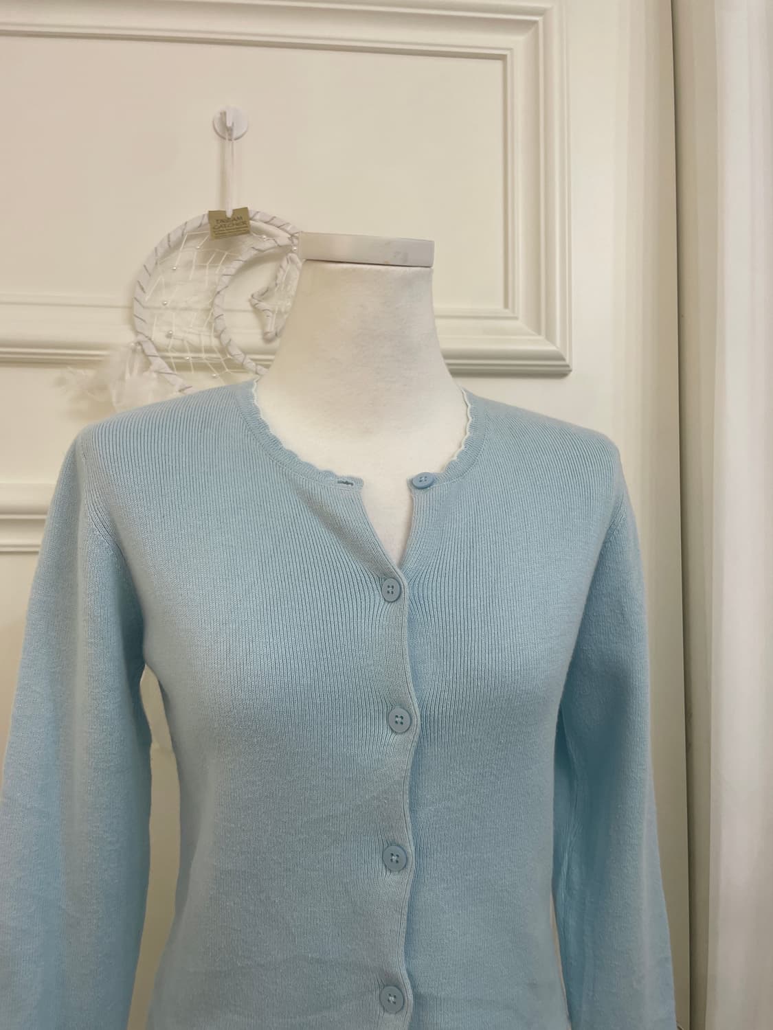 GAP sky-blue line point basic cardigan 상품이미지5