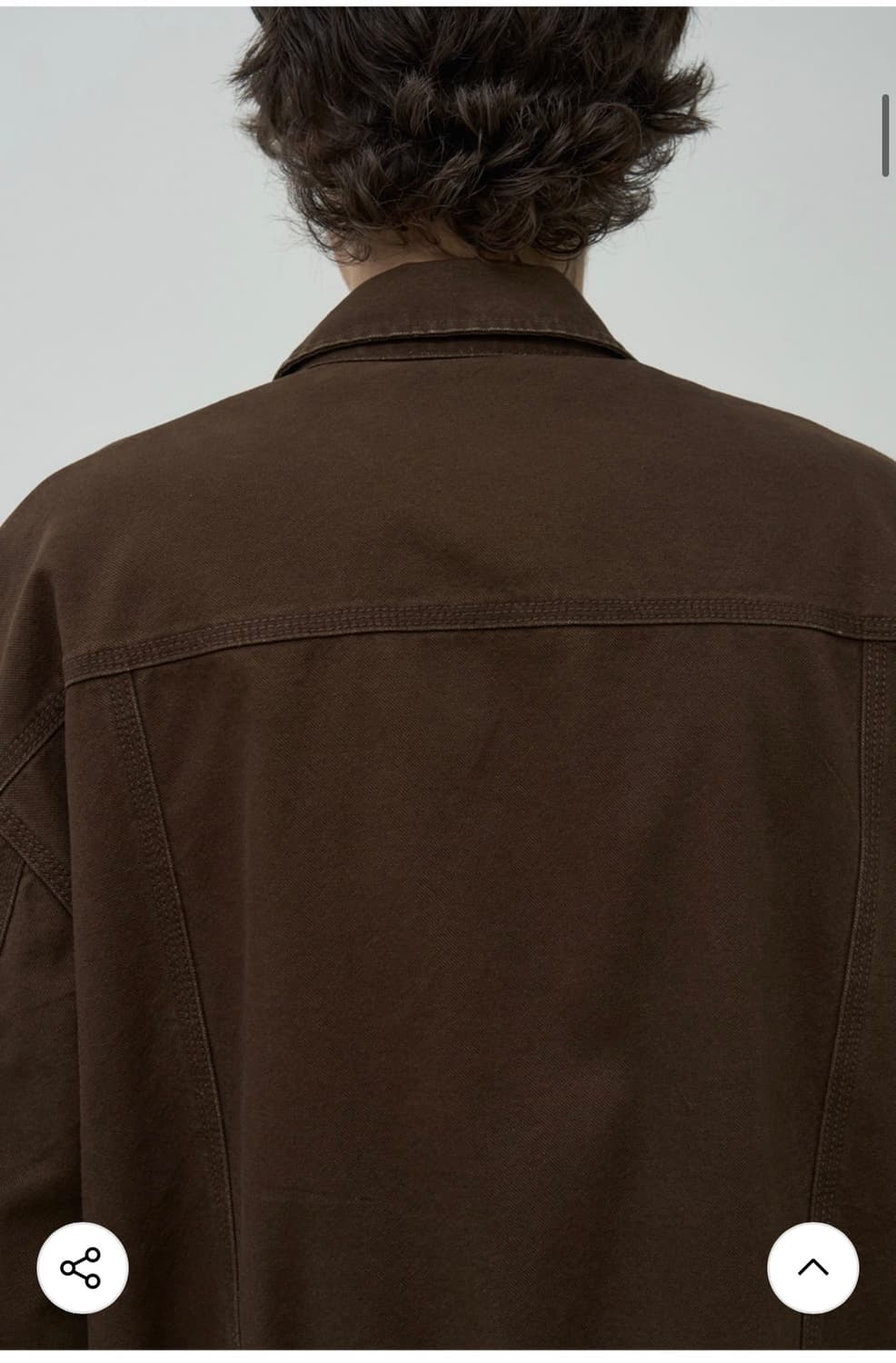 (새상품)(L) [데일리룸X알리스] 페이디드 그레인 코튼 블루종 자켓 상품이미지5