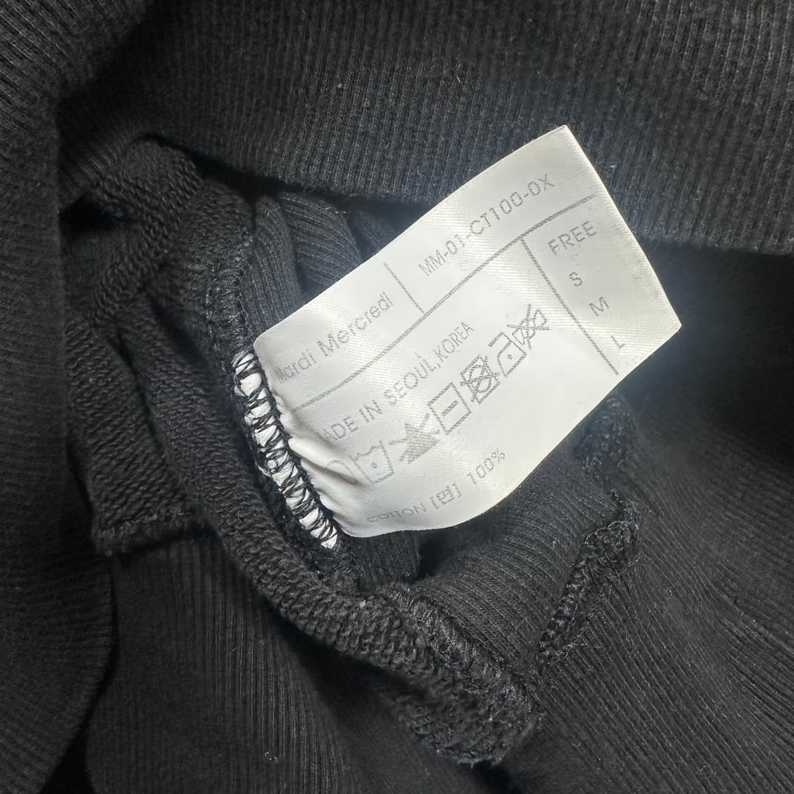 ✨ (바배) 마르디 메크르디 빅로고 블랙 맨투맨  상품이미지4