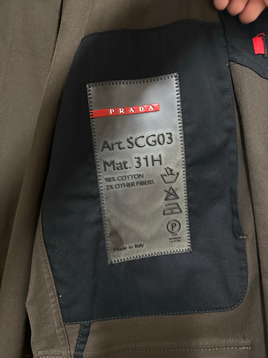 프라다 코튼 필드 자켓 (103 사이즈) 상품이미지9