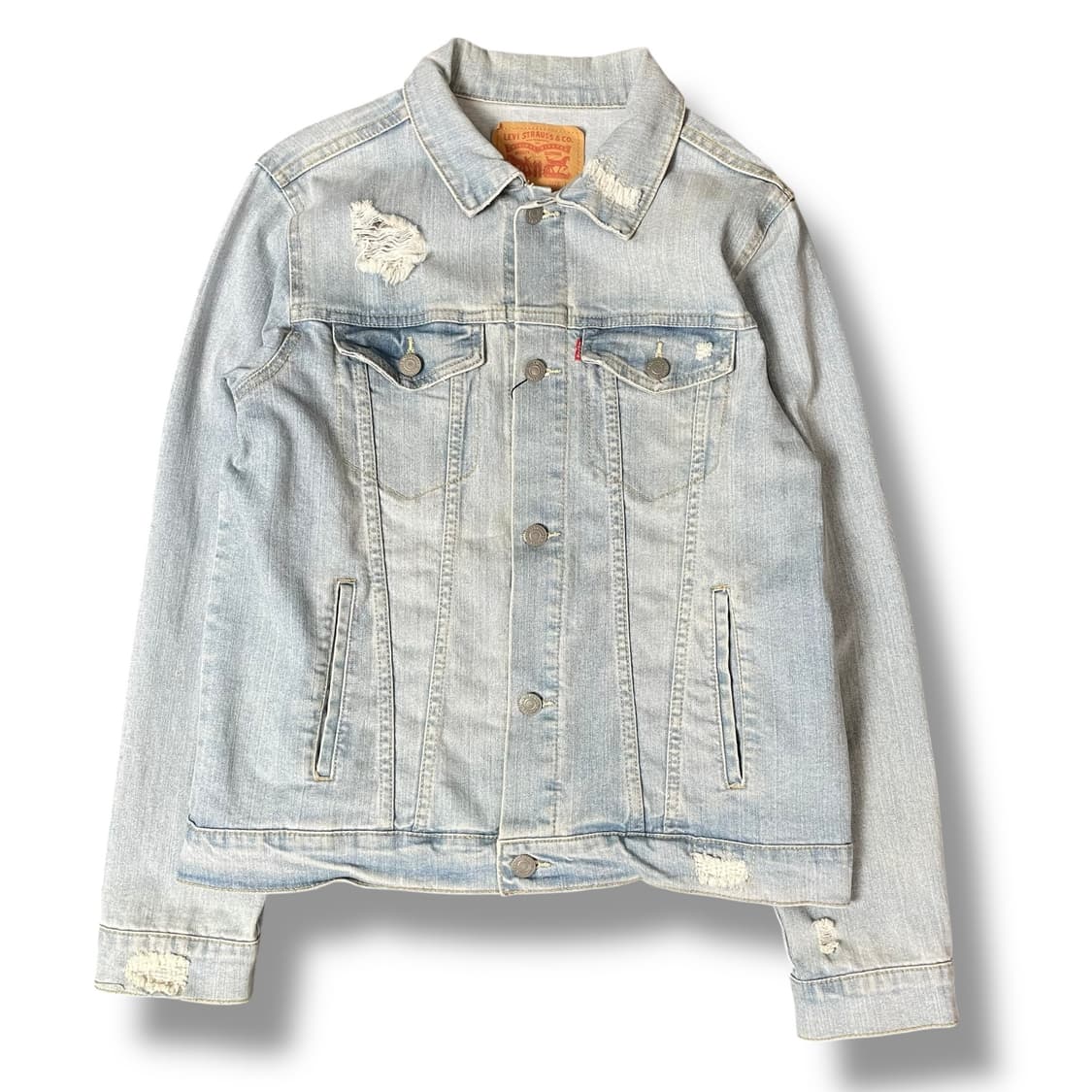 리바이스 연청 워싱 스판 데님 자켓 L 상품이미지1