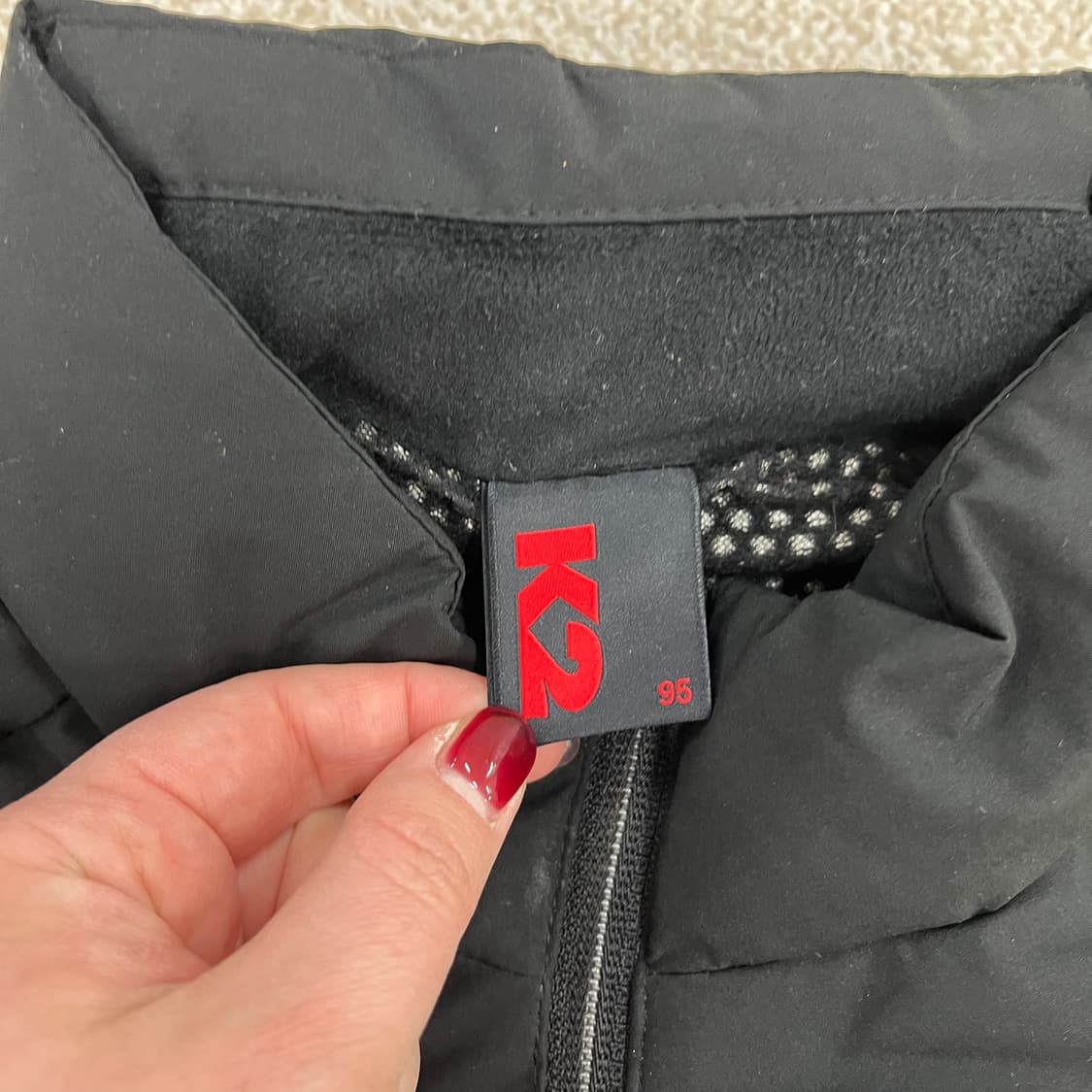 [95] 케이투 블랙 덕다운 퀄팅 경량 패딩 자켓 0107M1 상품이미지2