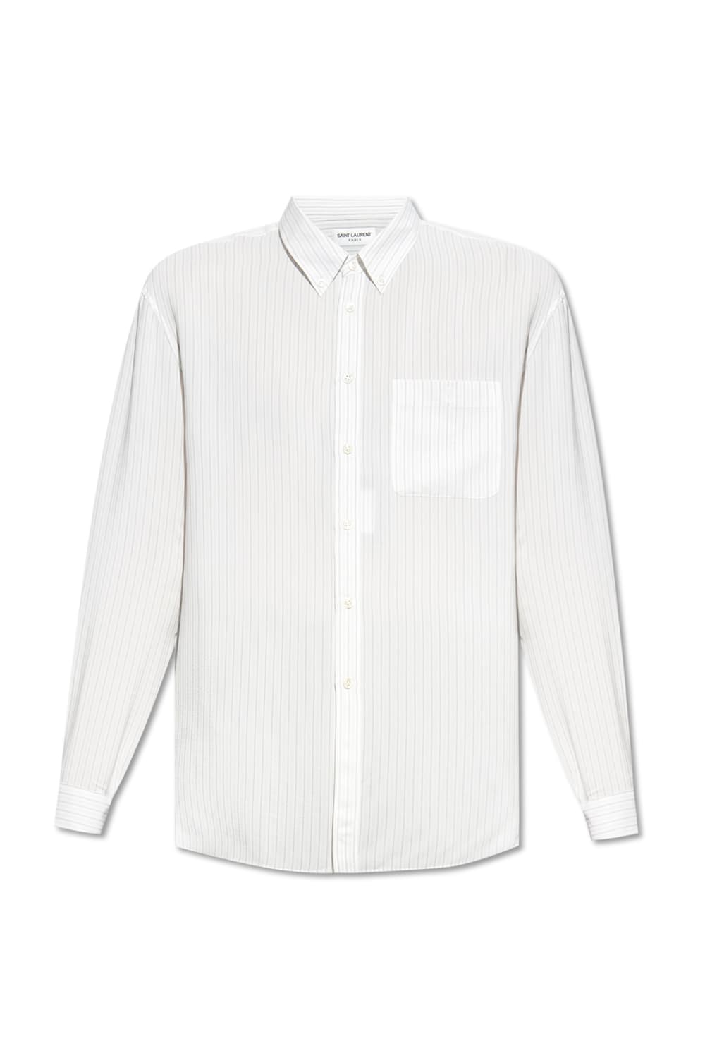 [차은우님 착용] 생로랑 24ss 카산드라 스트라이프 실크 셔츠 상품이미지2
