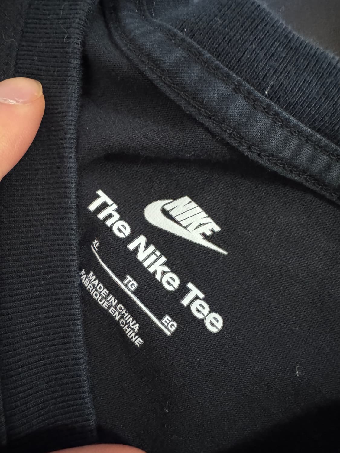 나이키 Nike 서머 웨이브 반팔 티셔츠 블랙 L 상품이미지3