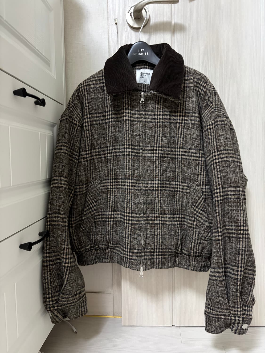 에잇세컨즈 빈티지맛 체크 자켓 상품이미지3