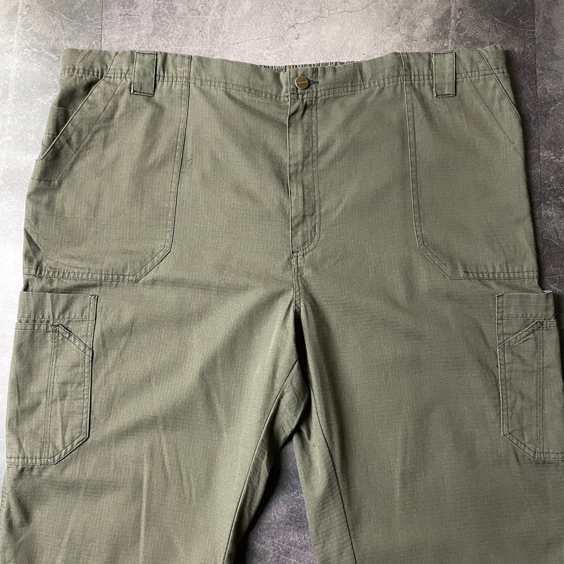 CARHARTT 칼하트 빈티지 하프밴딩 카키 리프스탑 카고팬츠 상품이미지2