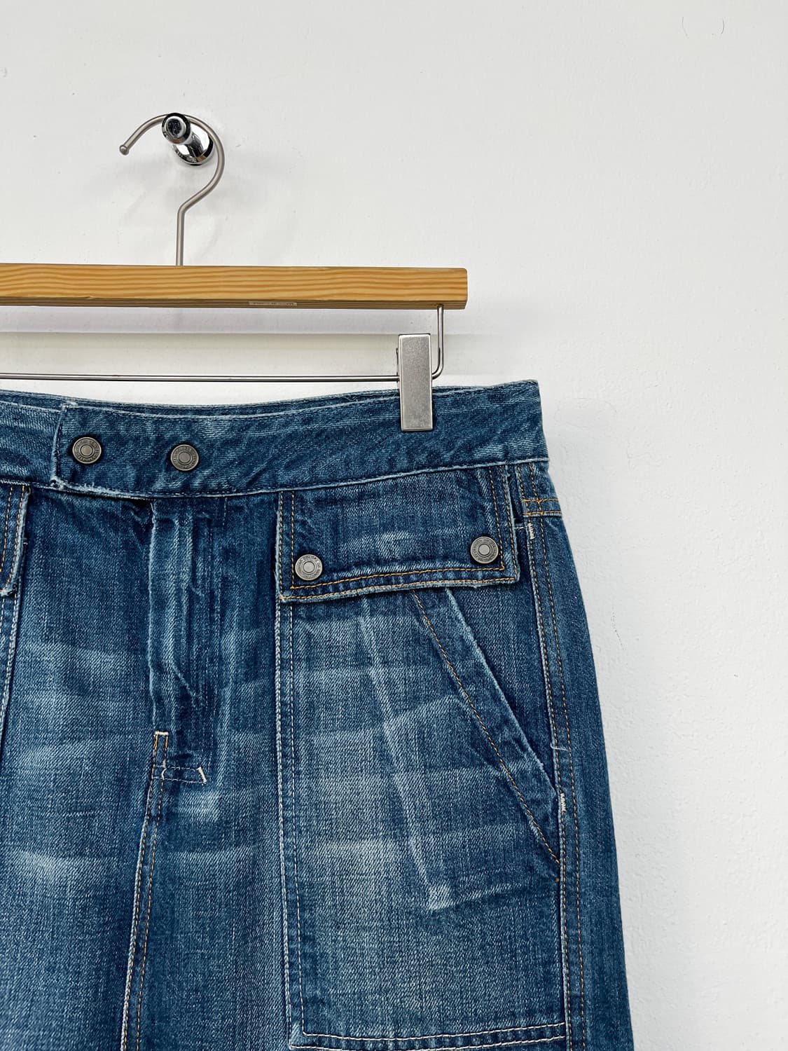 베네통 데님 스커트 상품이미지6