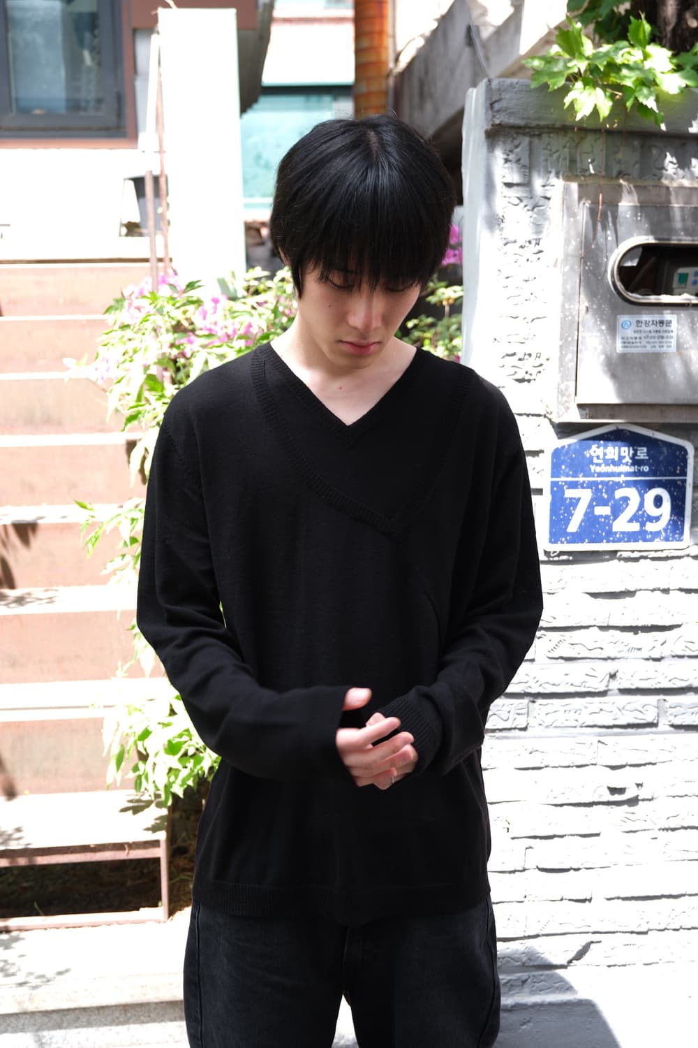 Helmut lang 2way 더블넥 니트 xl 상품이미지1