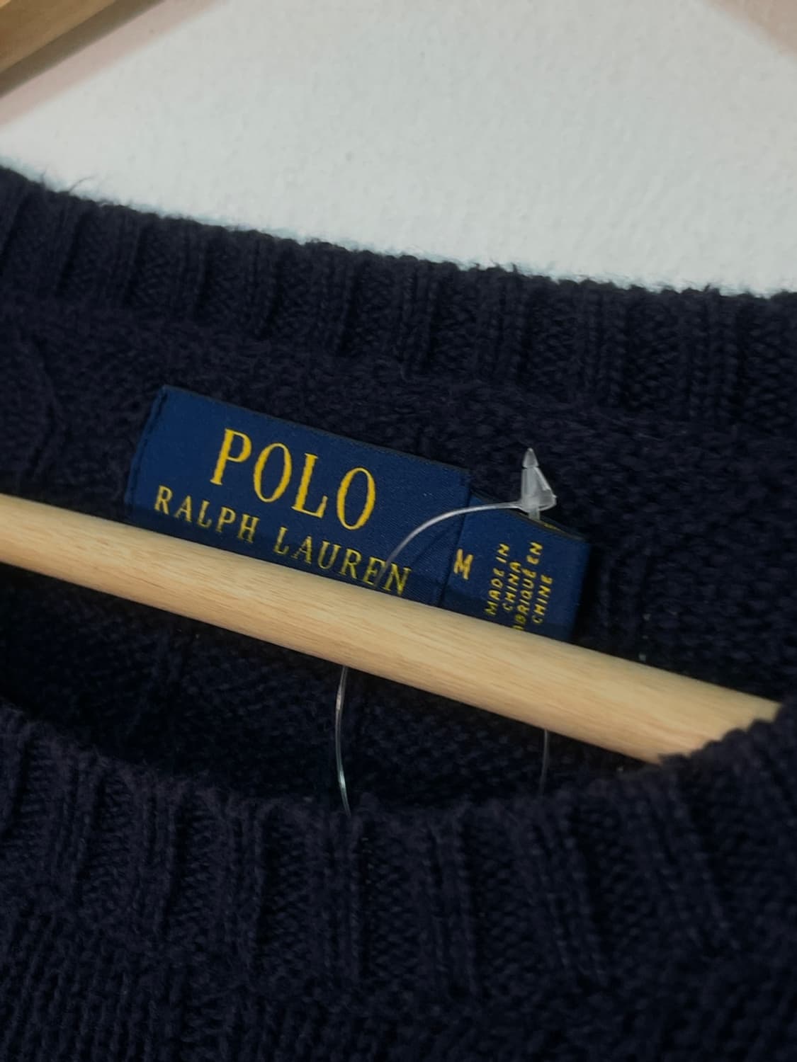 폴로 꽈배기 네이비 포니 니트 상품이미지6