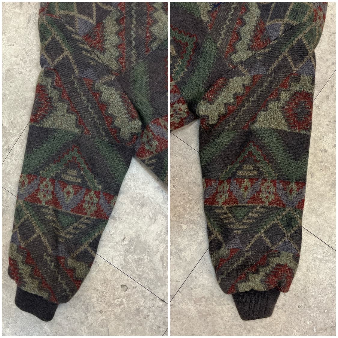 PGA 투어 패턴 가디건 브라운 100 #csz2749 상품이미지7