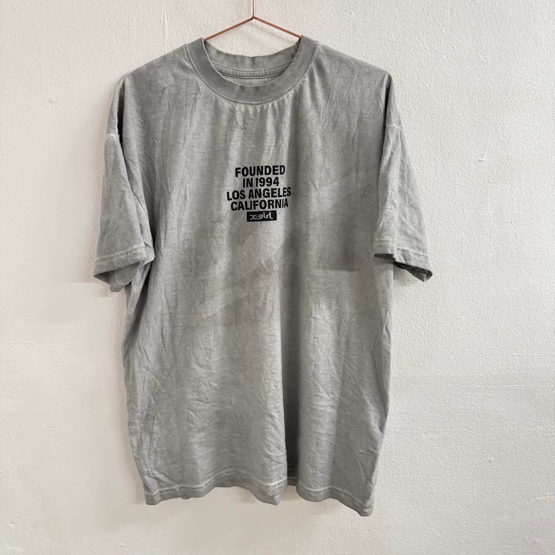 X-gril 프린팅 그레이 t-shirt 상품이미지1