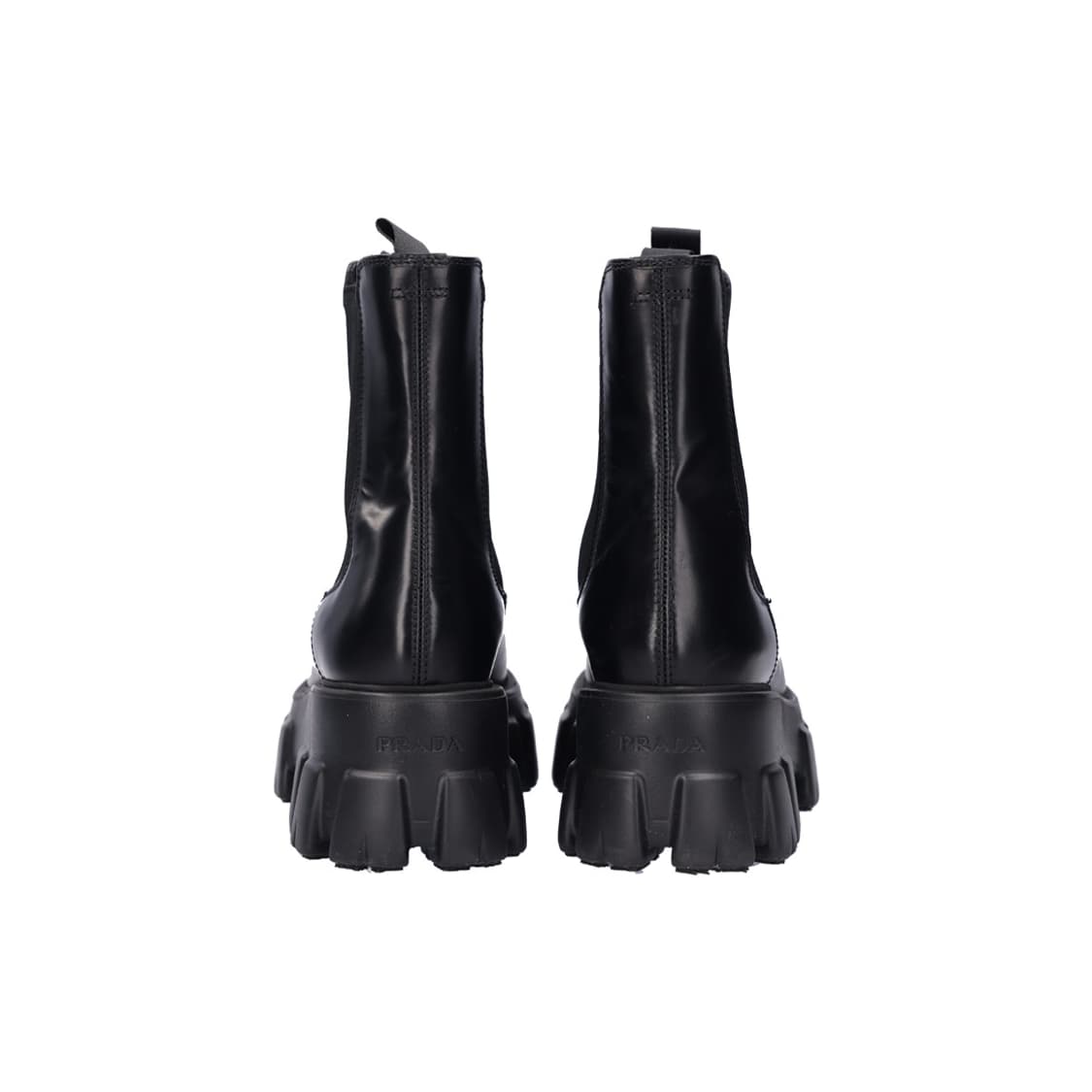 프라다 1T256N 워커 부츠 브러쉬드 레더 블랙 38 상품이미지4