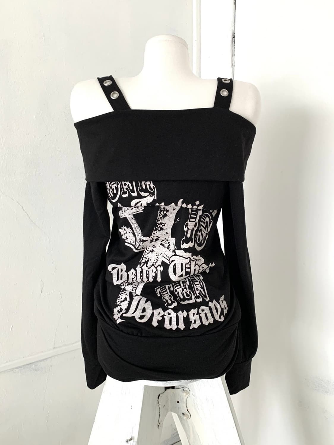 Punk off-shoulder mini dress 상품이미지9