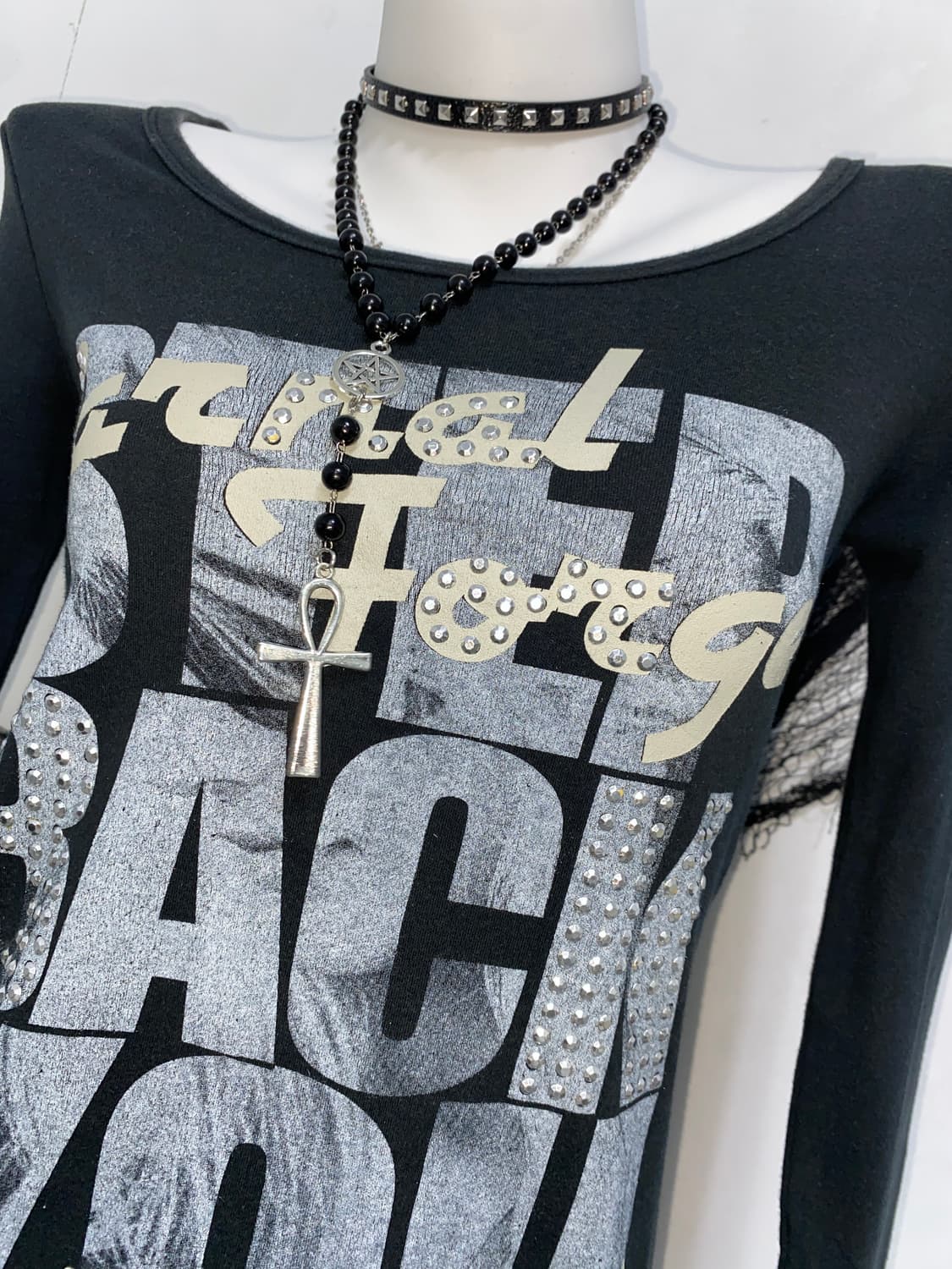 ꒰ঌ 펑투케 큐빅 레터링 롱슬리브 ໒꒱ 상품이미지5