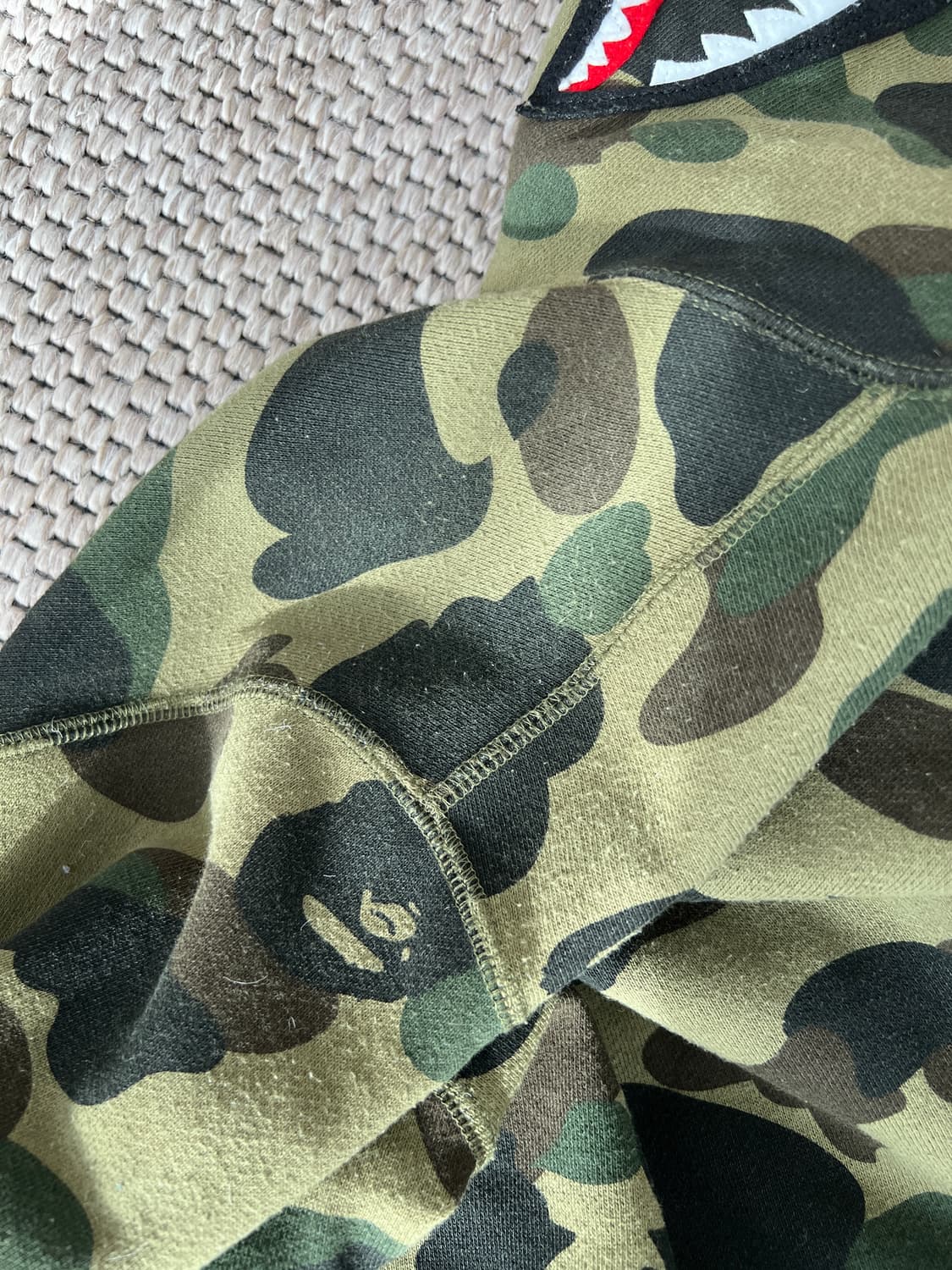 [M] 베이프 샤크 후드집업 녹계 상품이미지8