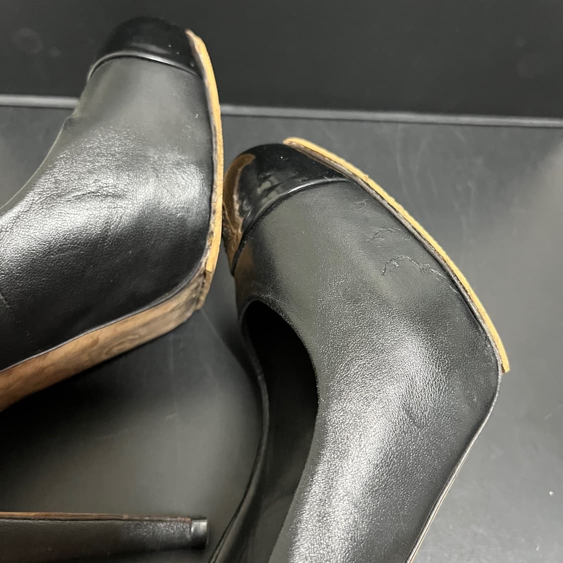 정품 37) 샤넬 포인트토 로고 펌프스 구두 235~240 상품이미지5