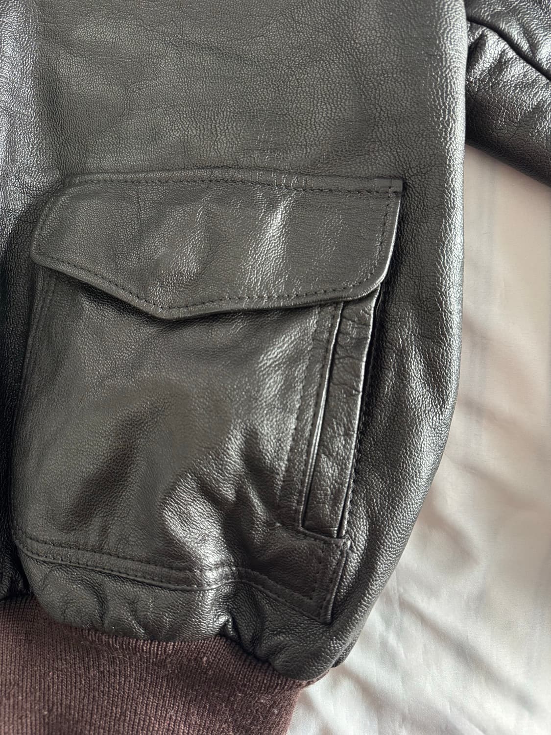 [L] USA 엘엘빈 ll bean A2 레더 자켓 상품이미지5