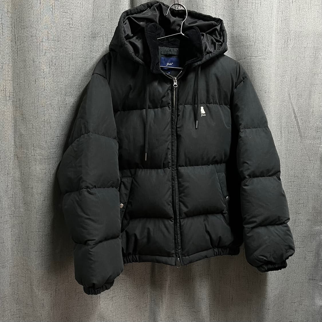 [M] 예일(YALE) 덕다운 숏 푸퍼 패딩 블랙 상품이미지2