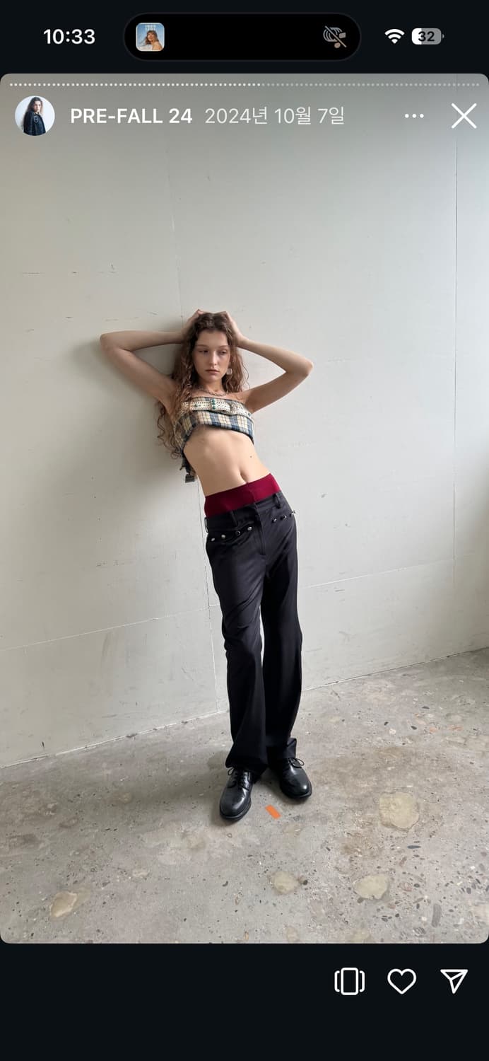 Dared 버튼 디테일 슬랙스 상품이미지2