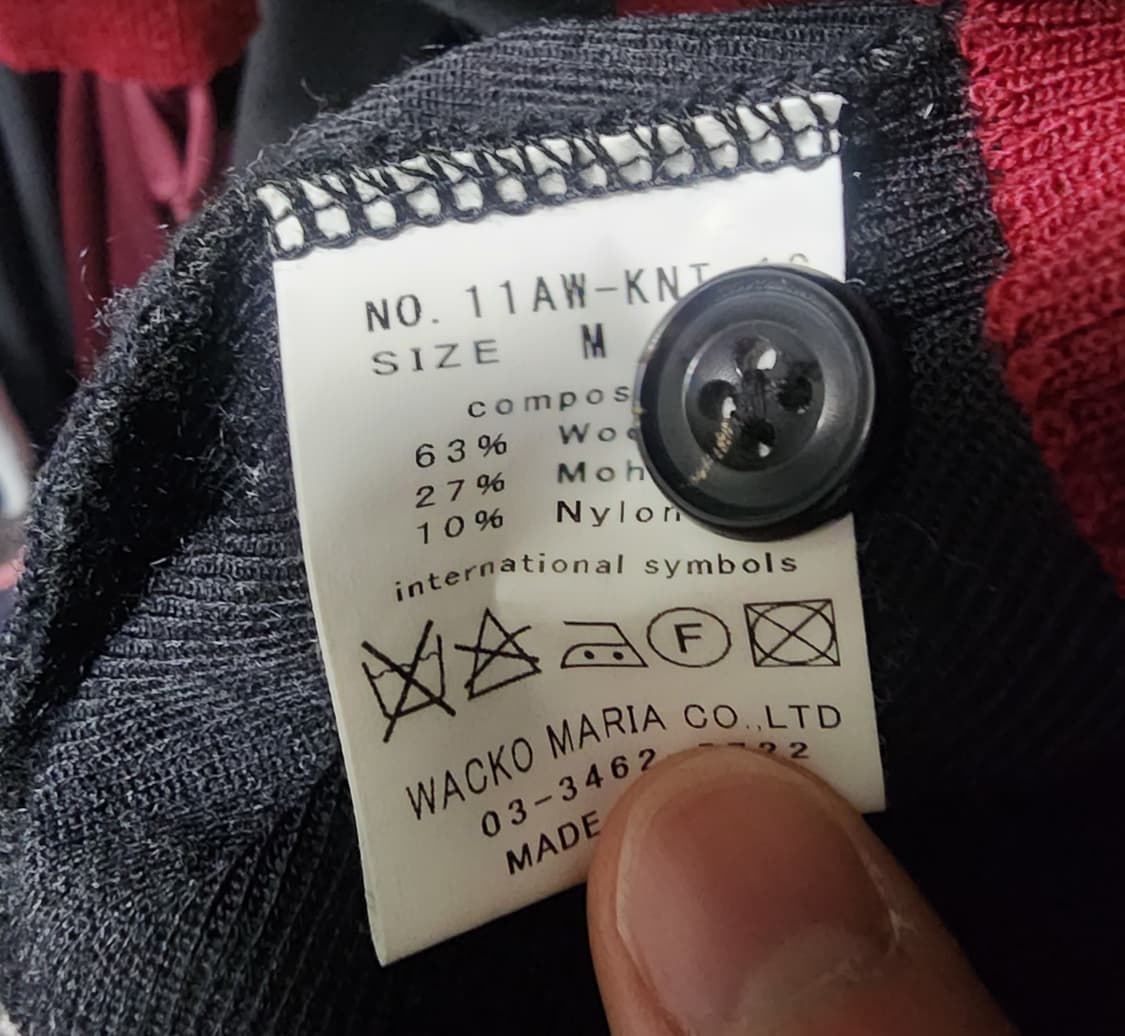 와코마리아 울 모헤어 가디건 M사이즈 상품이미지4