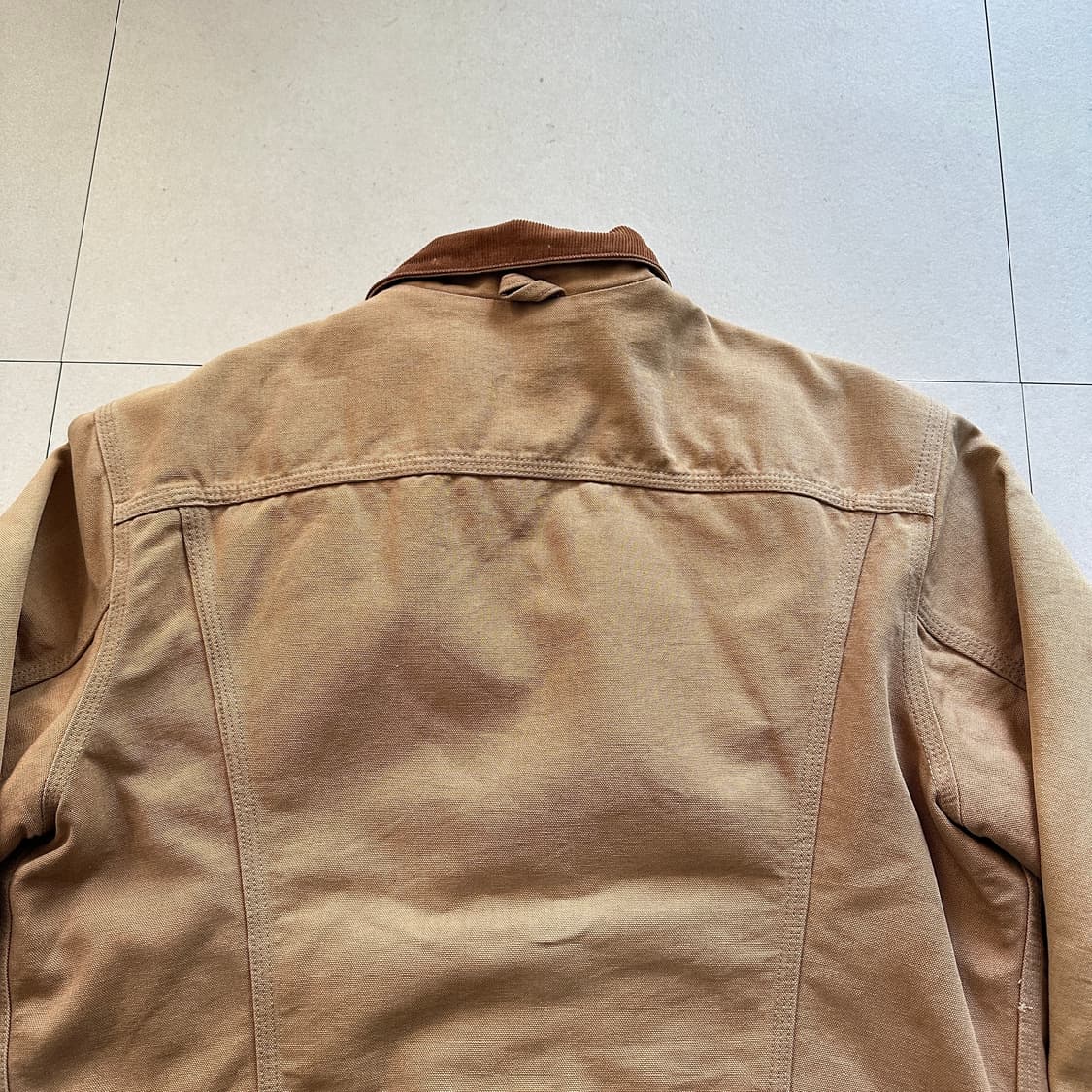 90s 칼하트 6BWJP 디트로이트 트러커 자켓 MADE IN USA  상품이미지8