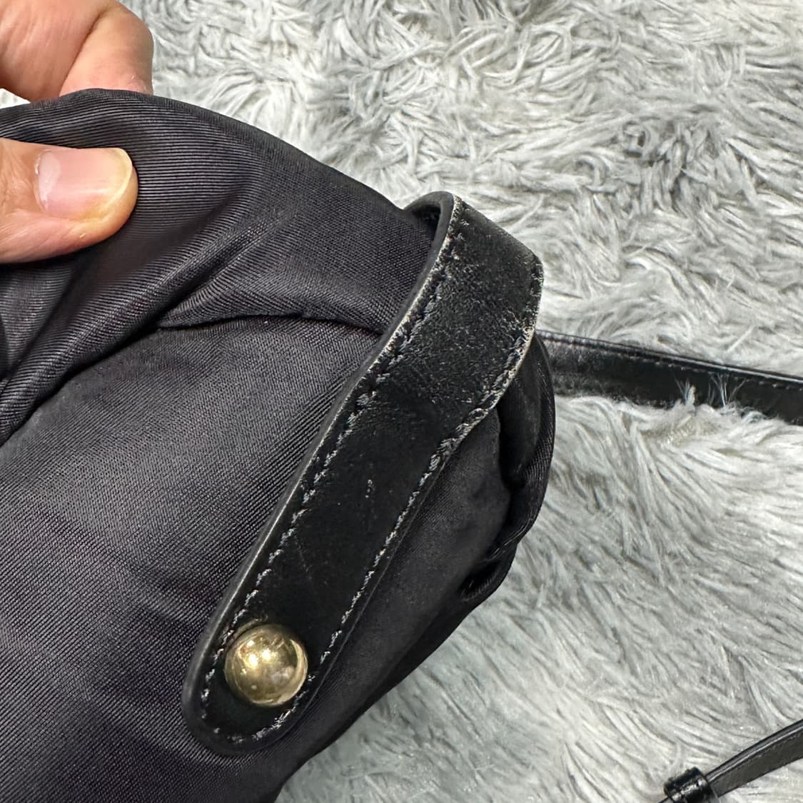 프라다 나일론 투웨이 백 블랙 상품이미지6