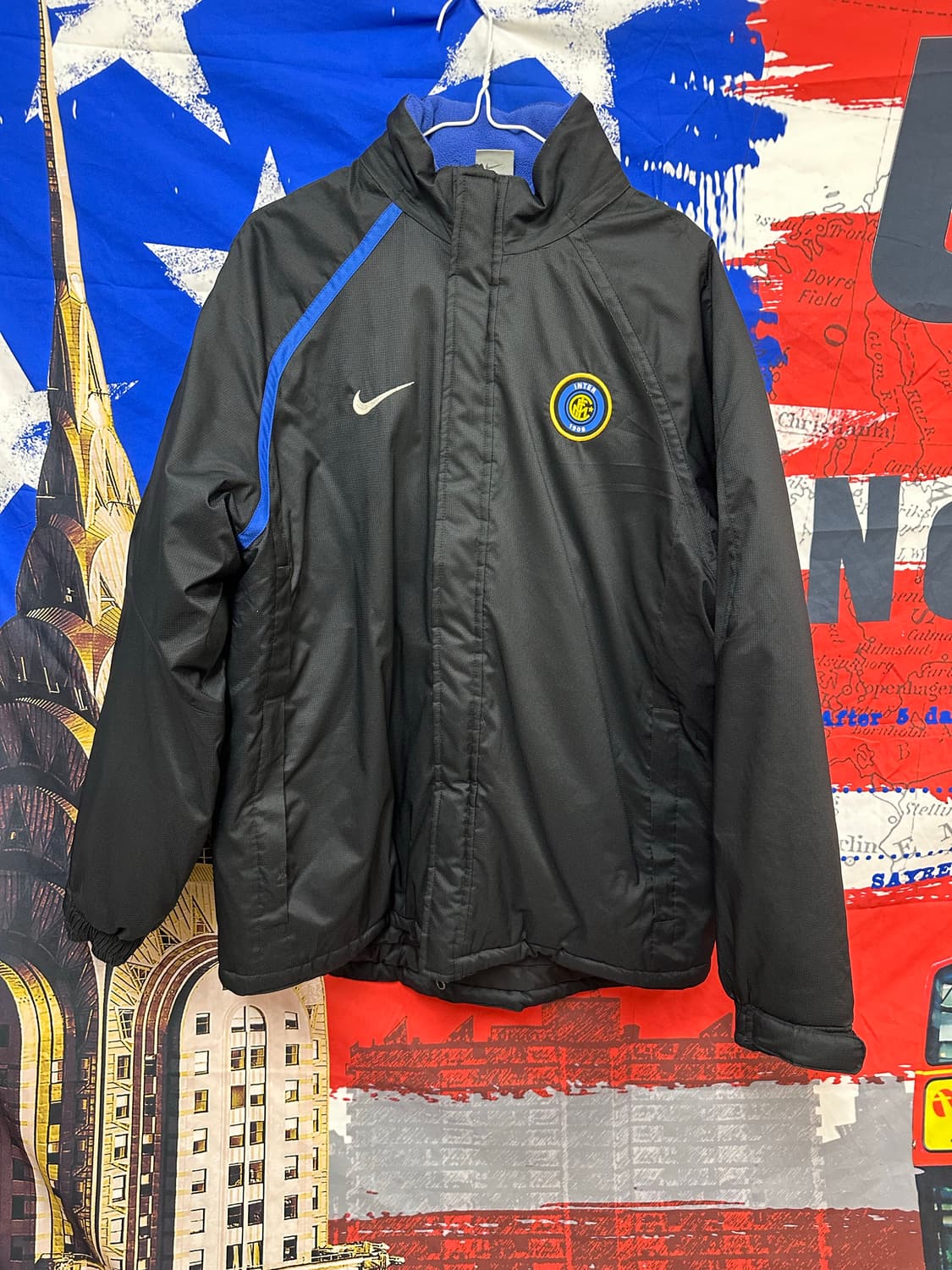 s급 올드스쿨  나이키 인터밀란오버핏 패딩점퍼s90 상품이미지1