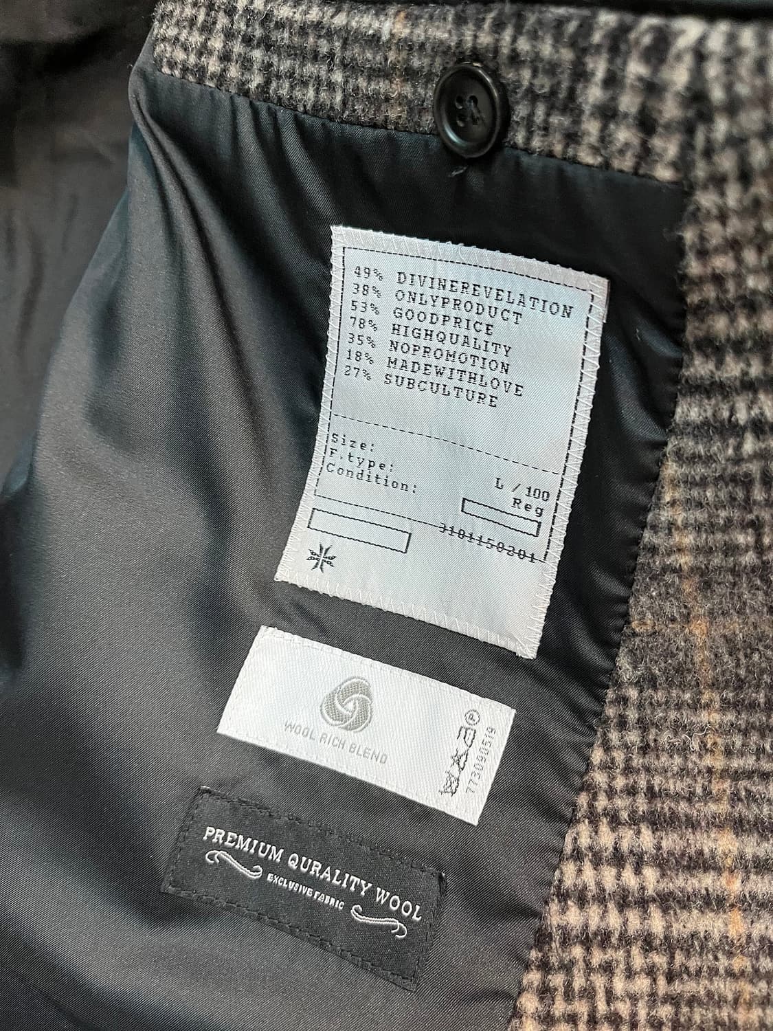 100) 토니웩 체크 로브코트  상품이미지4