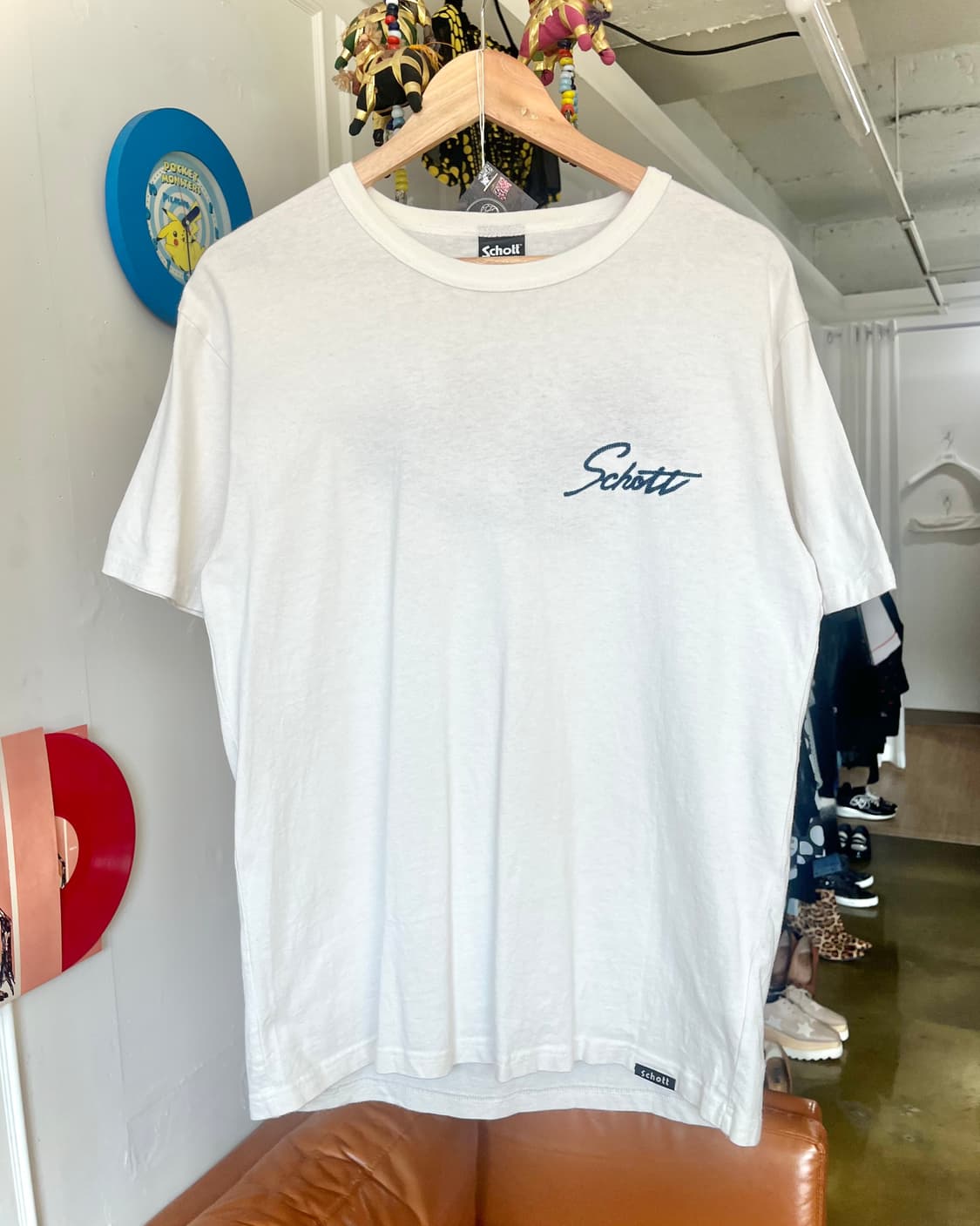 Schott N.Y.C. Chian Stitch Trim T-Shirt 상품이미지4