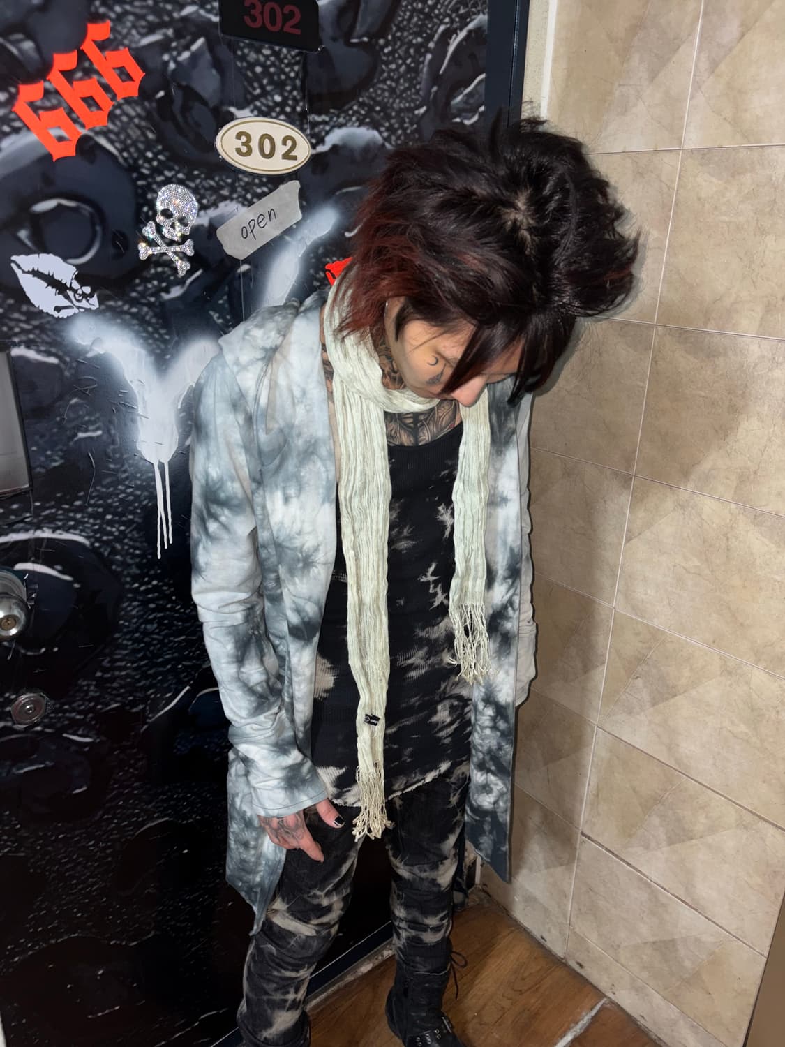 Midas Tie-Dye Longline Hooded Top 상품이미지7