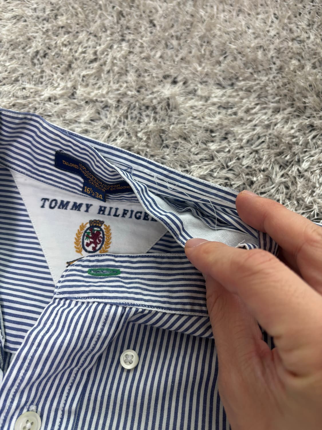 일본판 타미힐피거 스트라이프 셔츠 사이즈 105-110 상품이미지5