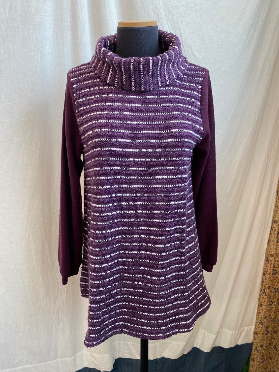 CORAL 퍼플 니트탑(M-L) 상품이미지9