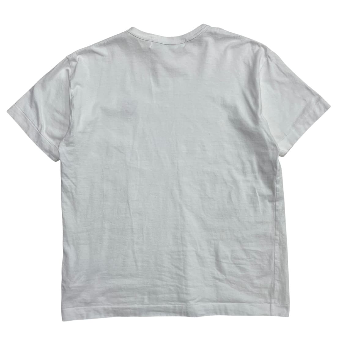 꼼데가르송 레드 하트 와펜 화이트 반팔 L 상품이미지3