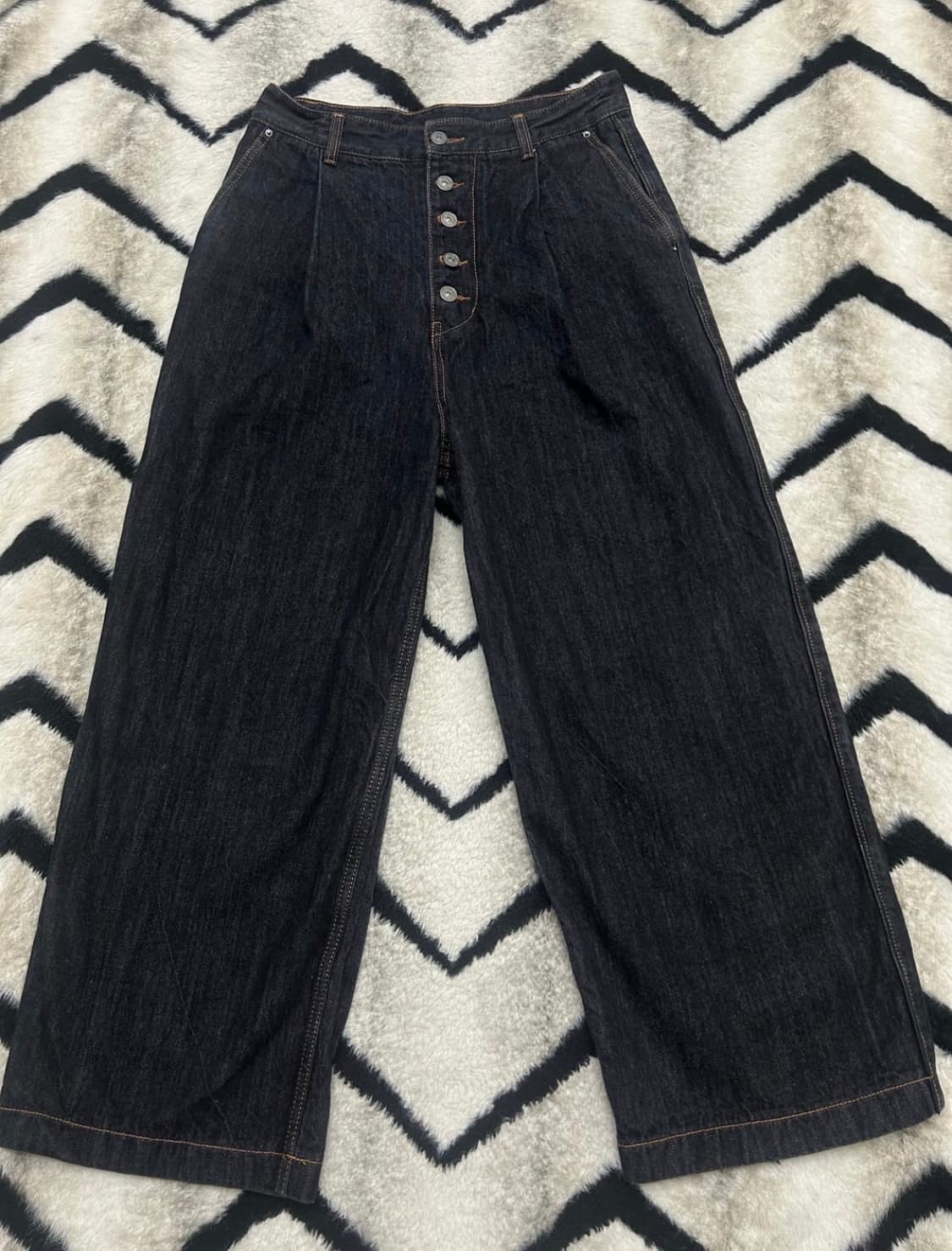 메종미네드 와이드 데님 인디고 팬츠 (48사이즈) 상품이미지1