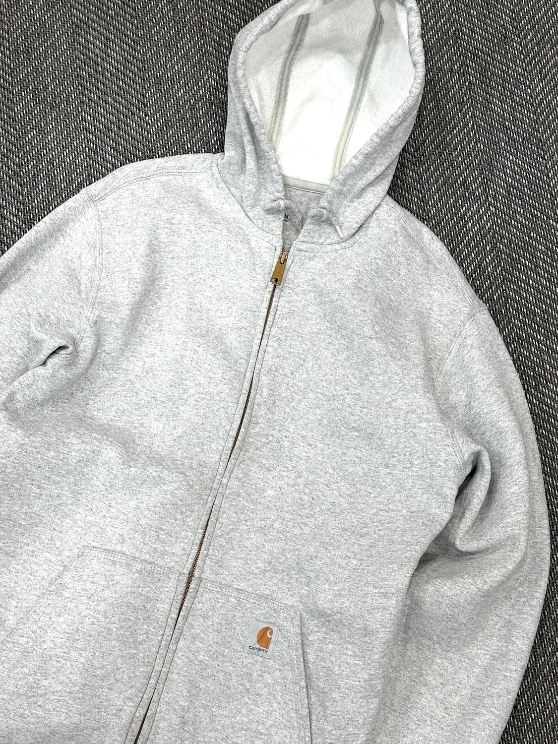 칼하트 후드집업 그레이M 상품이미지2