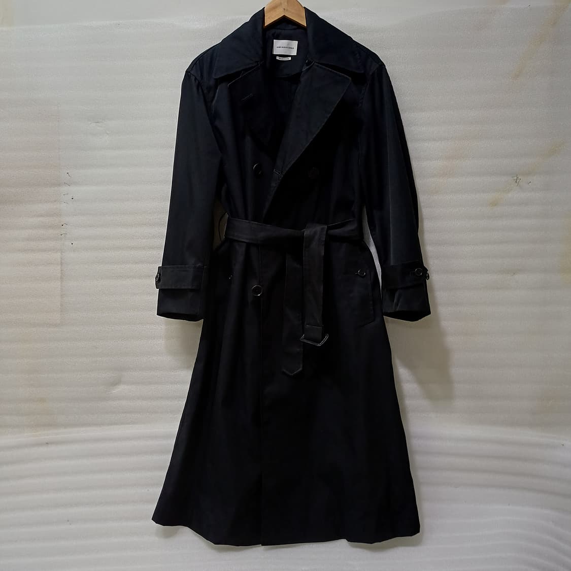 국내 이자벨마랑 봄 가을 롱 트렌치 코트 여성 34 S 블랙 사랑봉봉 상품이미지2