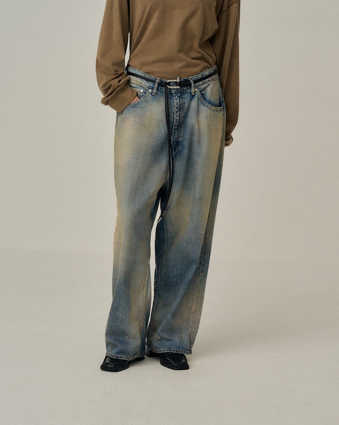 [3] 안셀름 #05 aging 01 indigo pants 상품이미지1