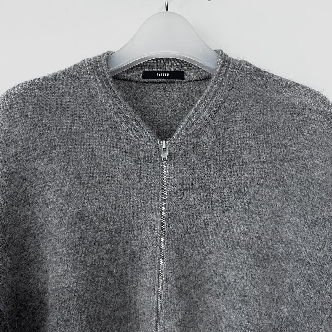 시스템 알파카 울 니트 가디건 상품이미지2