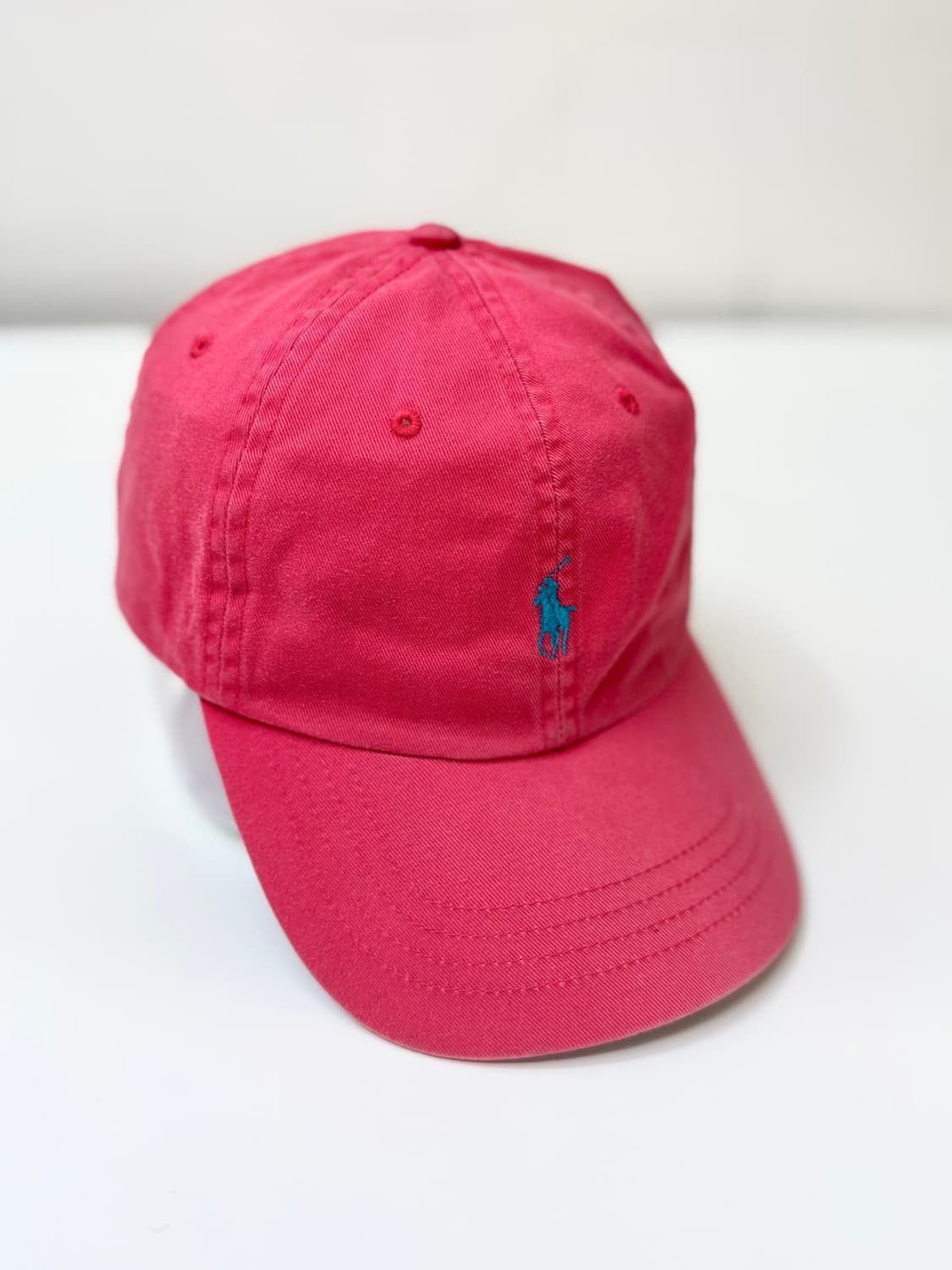 Polo 폴로 랄프로렌 핑크-블루 배색 볼캡 상품이미지2