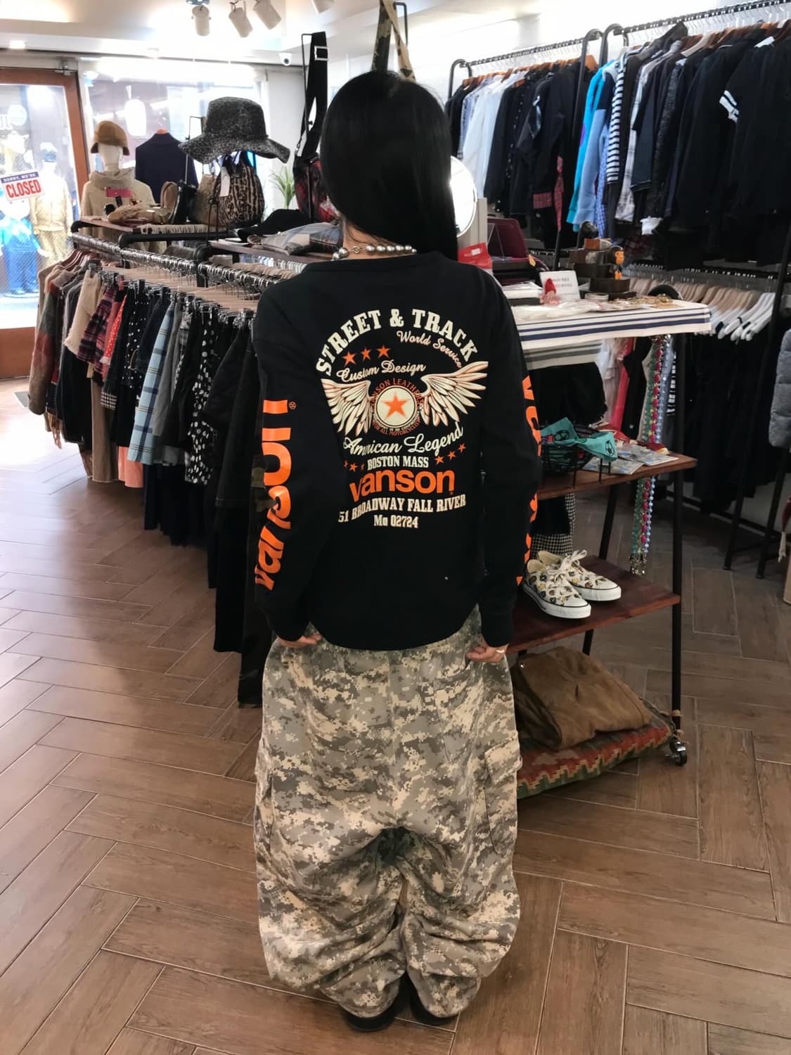 Vanson Logo printing L/S 상품이미지1