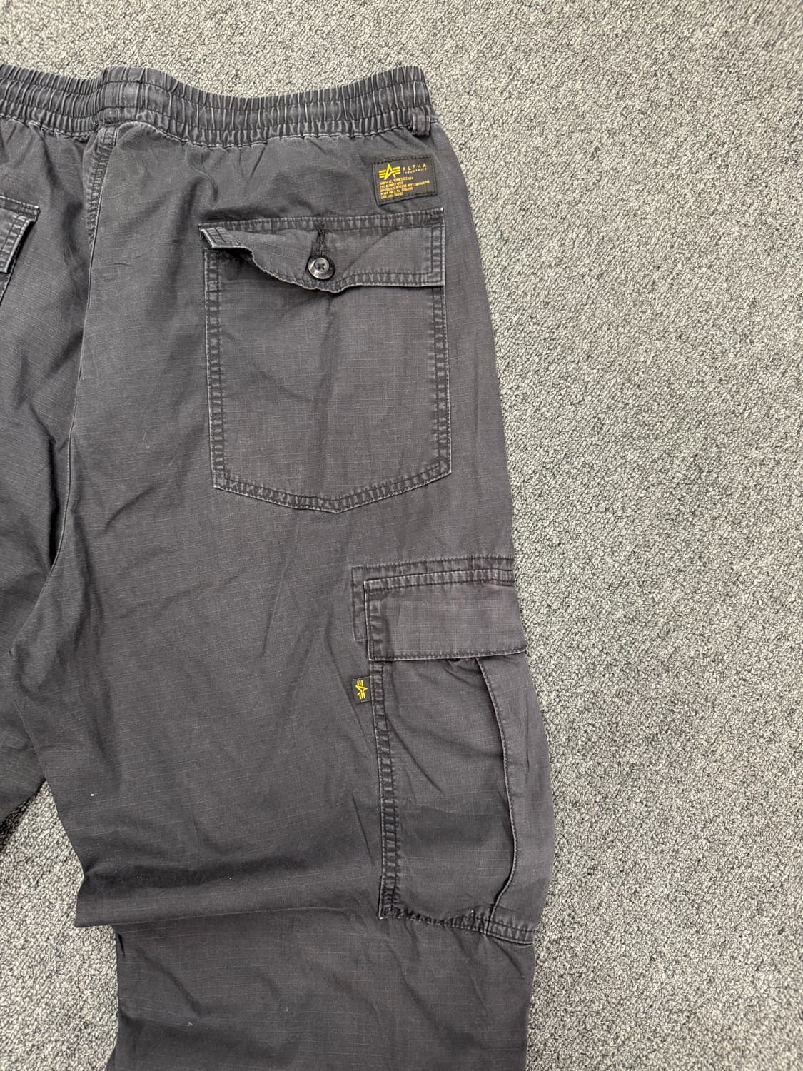 XL)알파인더스트리트 빈티지 블랙 카고팬츠  상품이미지6
