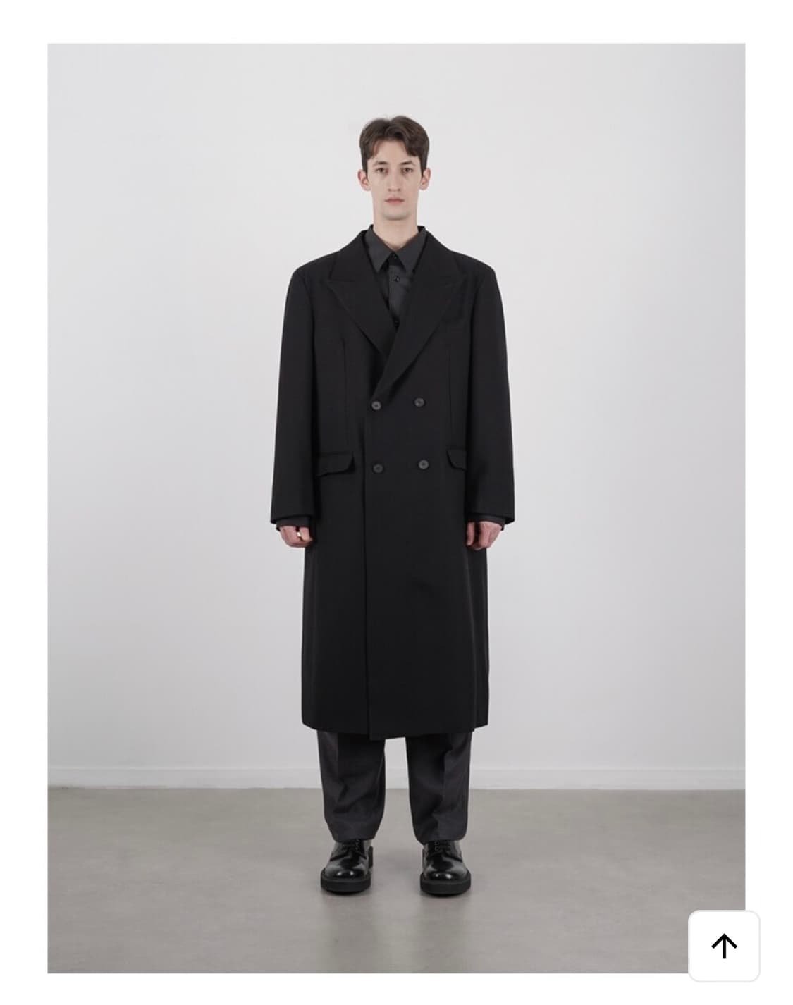 리우옴므 더블 오버 롱 코트 상품이미지2