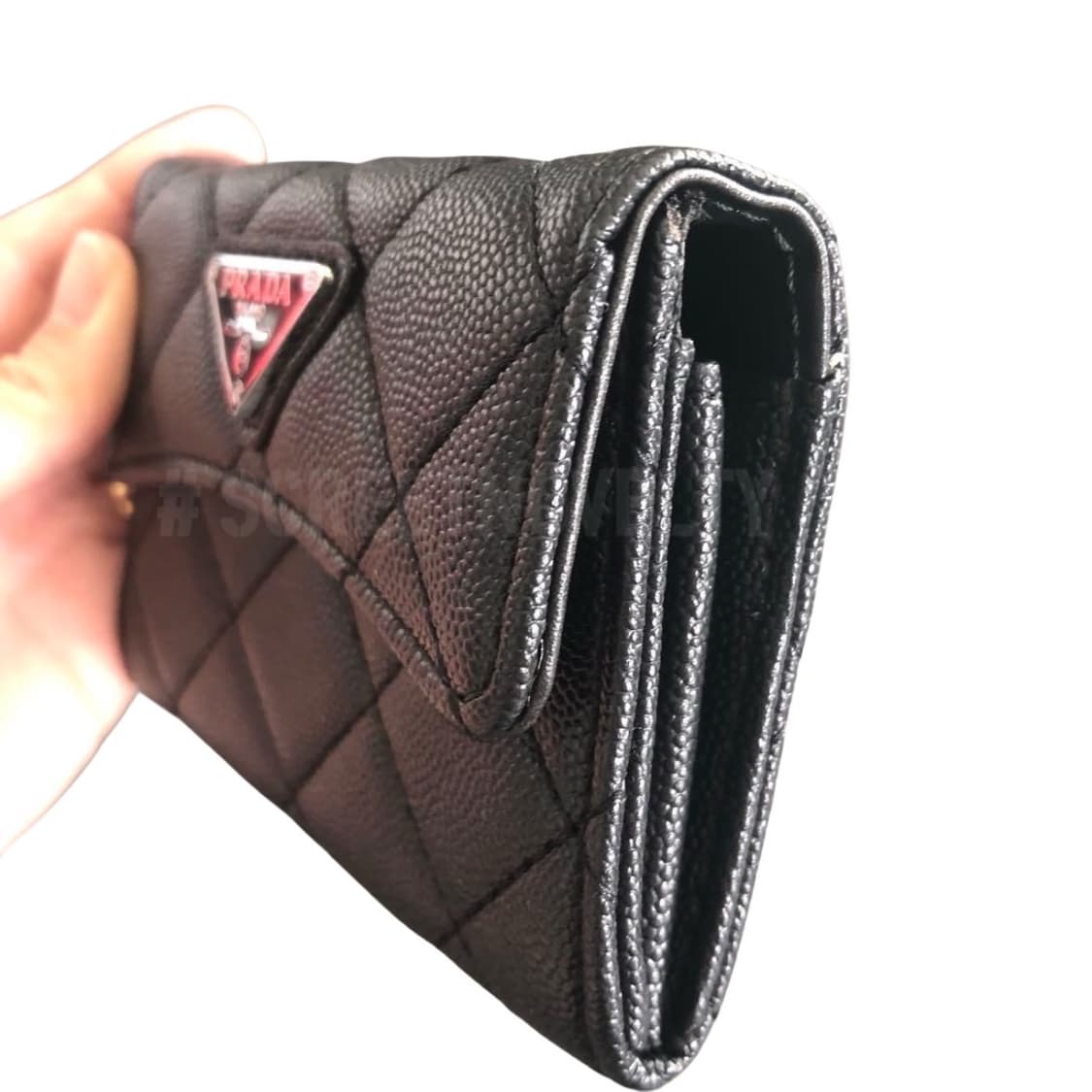 프라다뷰티 캐비어 카드동전 지갑 반지갑 풀박스 상품이미지5